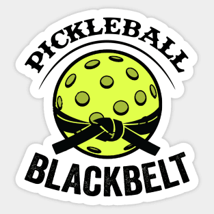 Pickleball Gifts Pickleball Blackbelt funny Pickleball Shirt Sticker